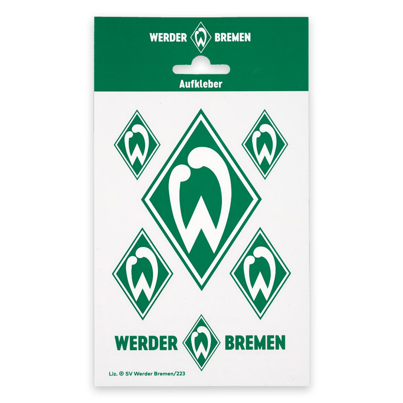 Werder Bremen Diamond Stickers - Weather Resistant | 6-Piece Set