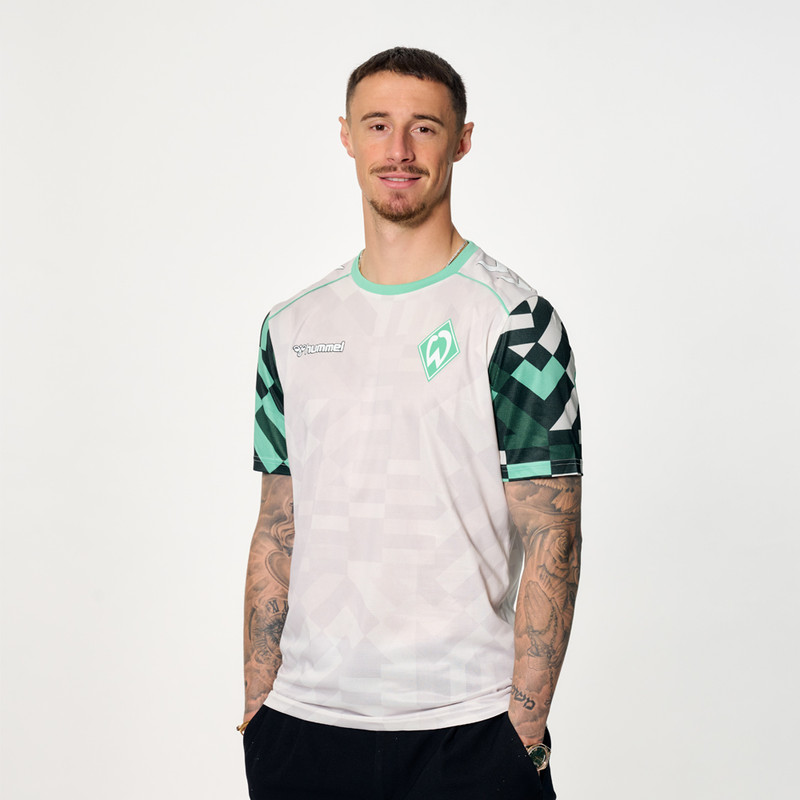 Hummel Training Performance Shirt — Green-White Pattern