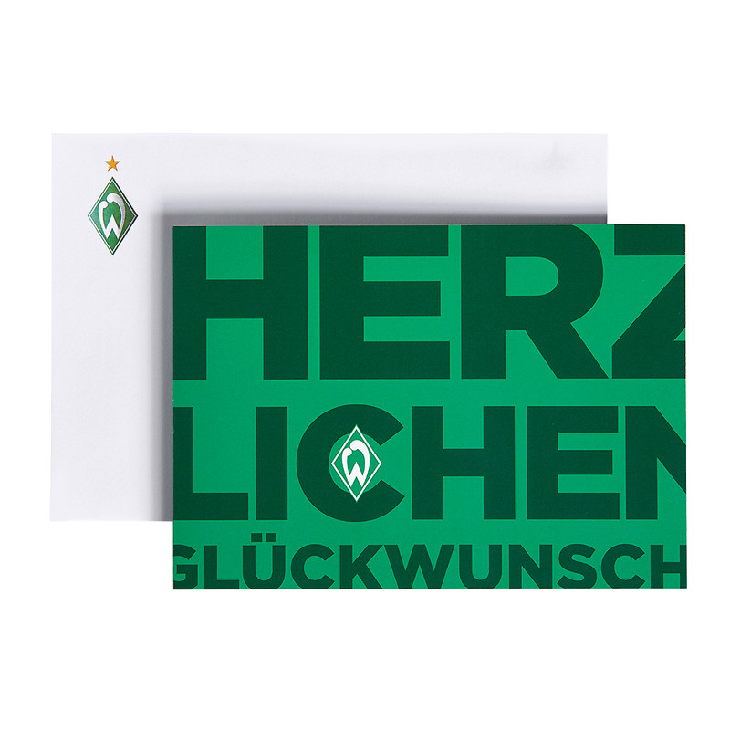 Glückwunschkarte Herzlichen