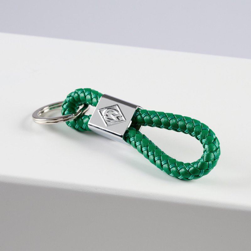 Werder Bremen Keyring — Green Braided Loop