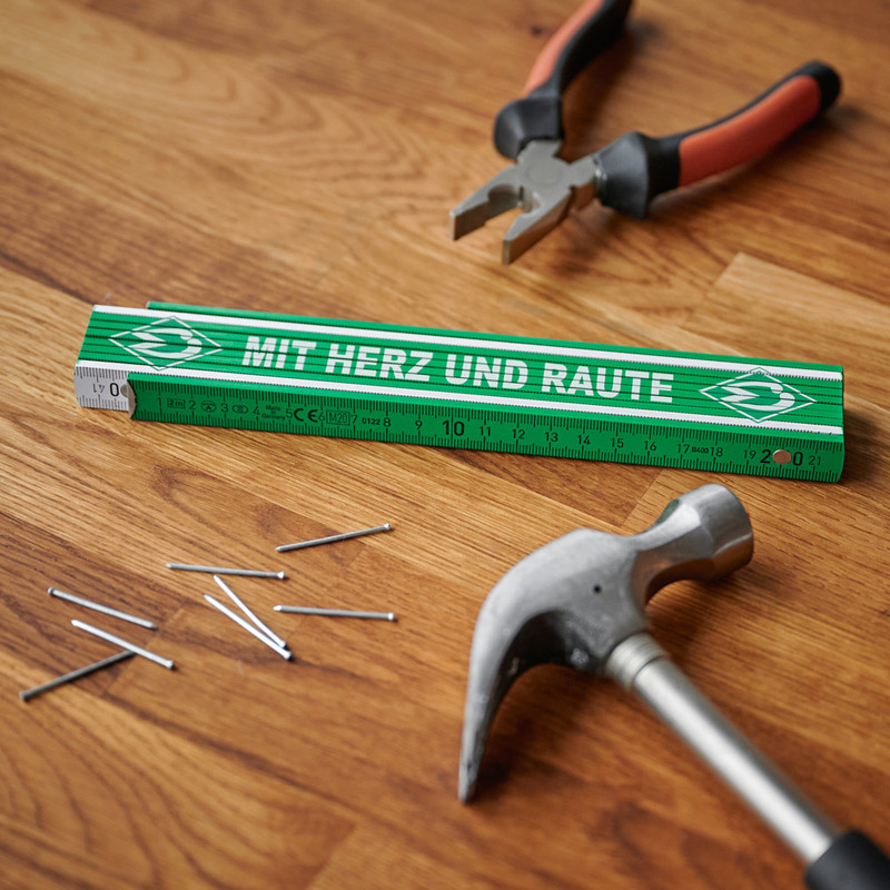 Zollstock Herz und Raute