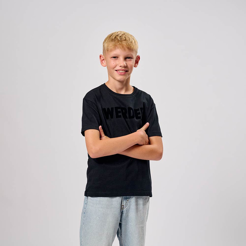 Werder Bremen Teens T-Shirt schwarz