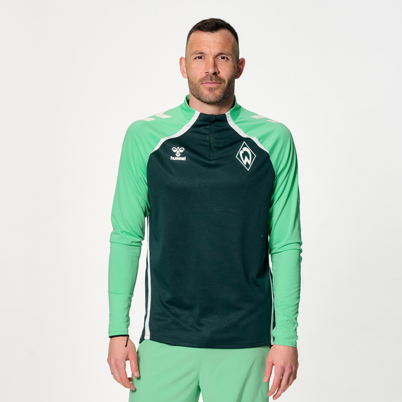 Hummel Grün Half Zip Shirt — Training & Performance Wear