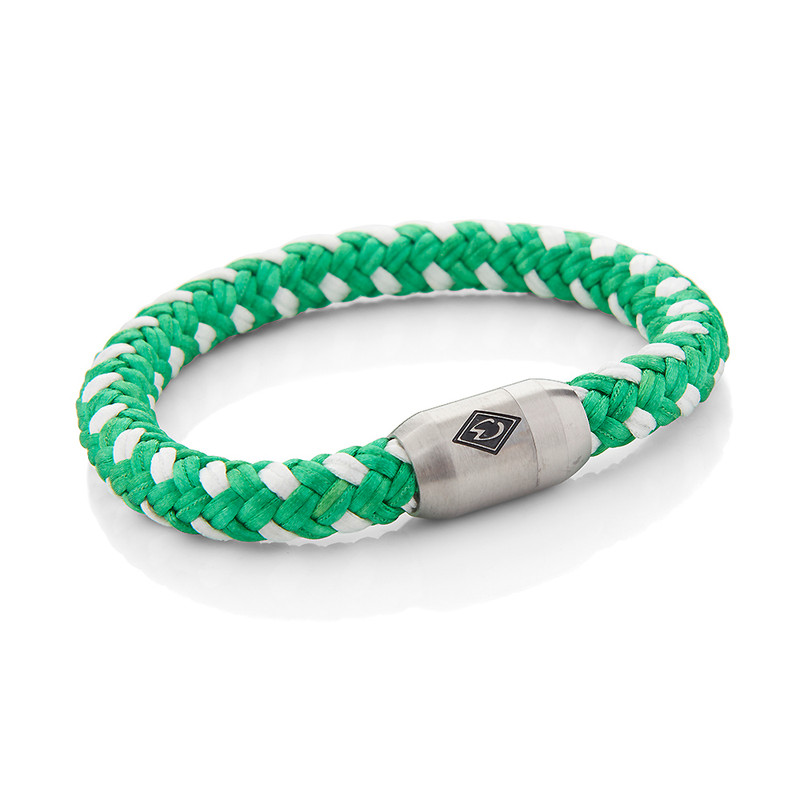 Armband Raute grün-weiß
