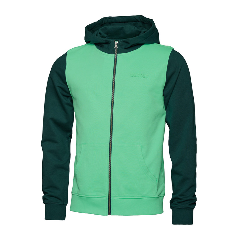 GOTS IC Teens Sweatjacke colorblock