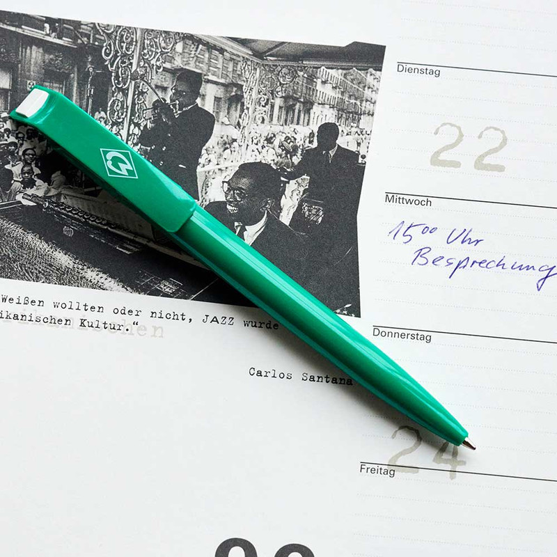 Kugelschreiber Raute grün