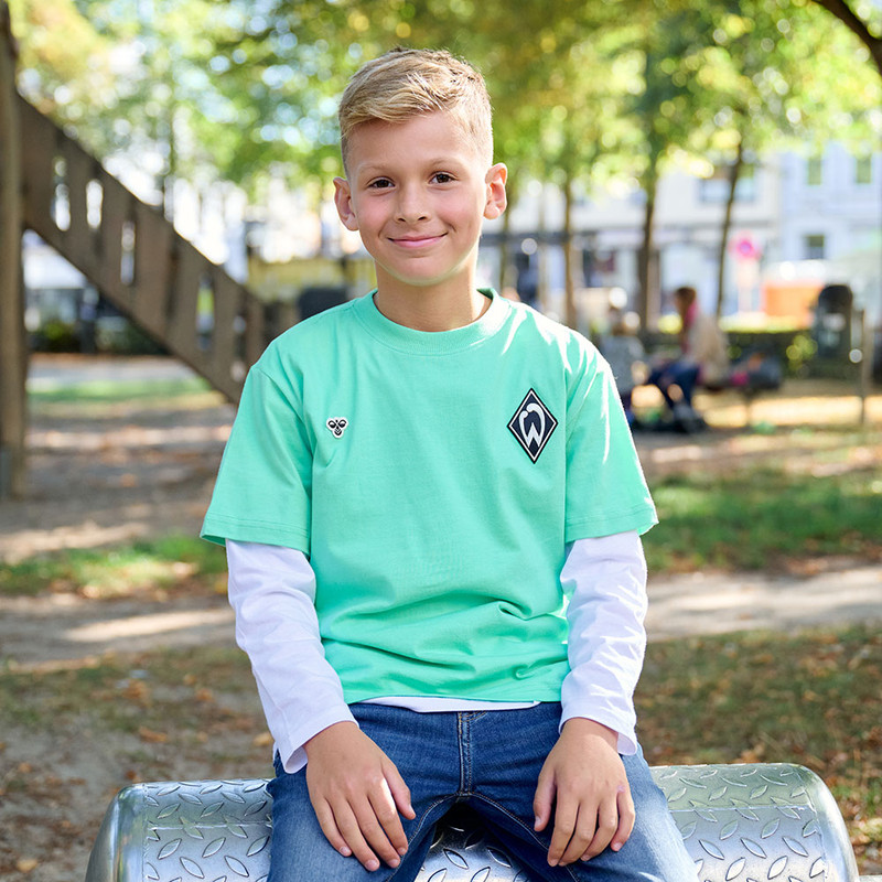 Kinder T-Shirt Hummel Grün