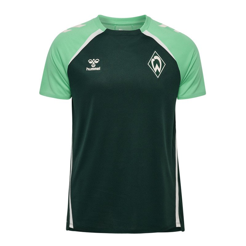 Hummel Training Shirt Green — Performance Fabric