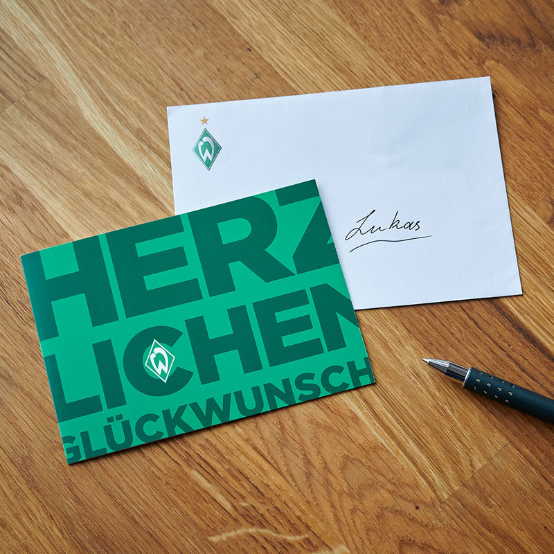 Glückwunschkarte Herzlichen