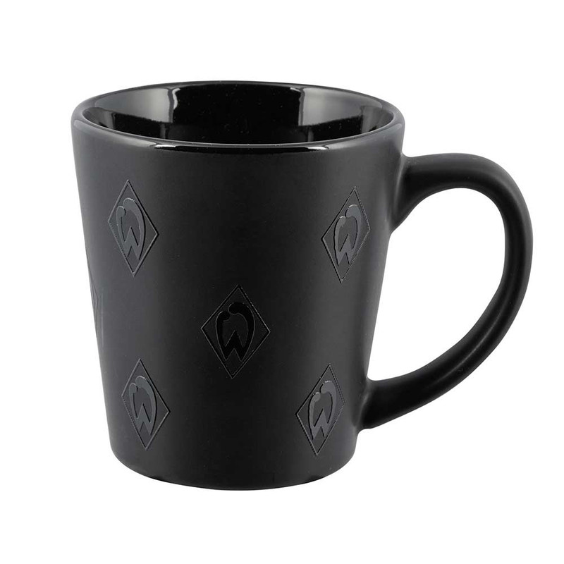 Tasse Rauten schwarz