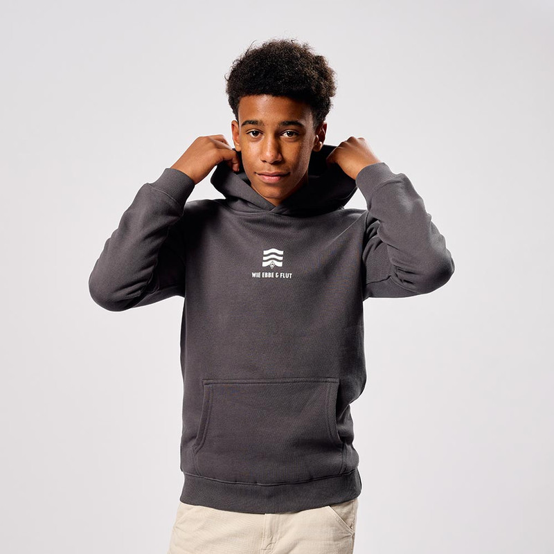GOTS Teens Hoodie Wellen sw