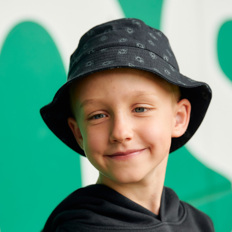 Kinder Hut Raute allover