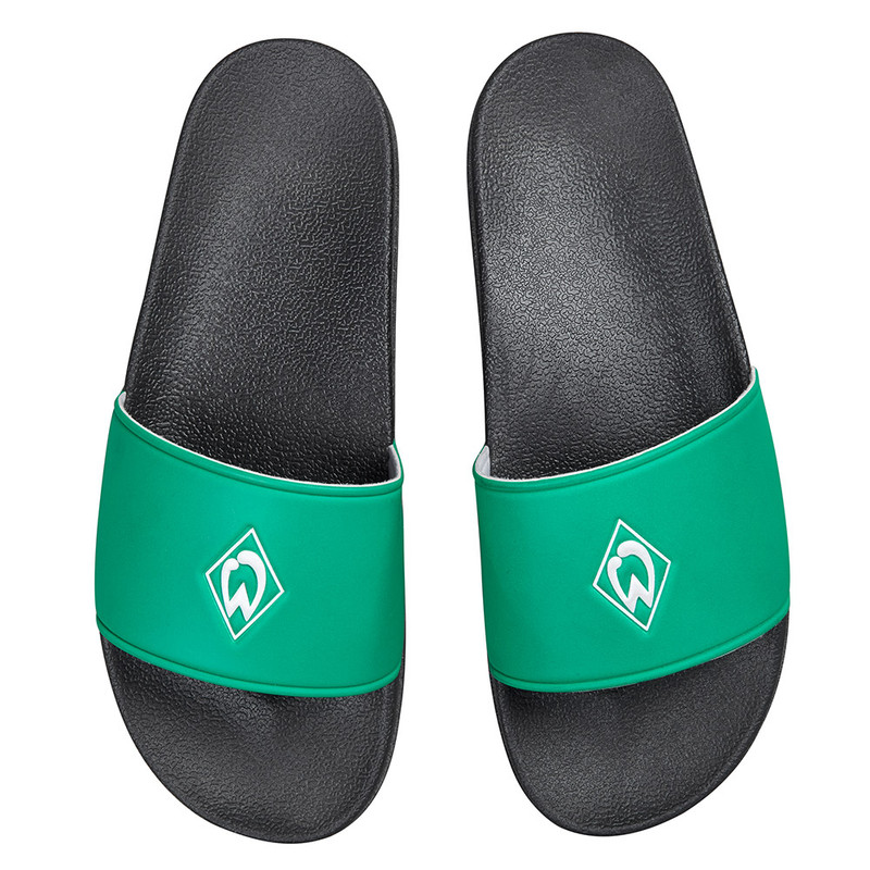 Werder Bremen Fan Unisex Slides — Green Riemen with Raute