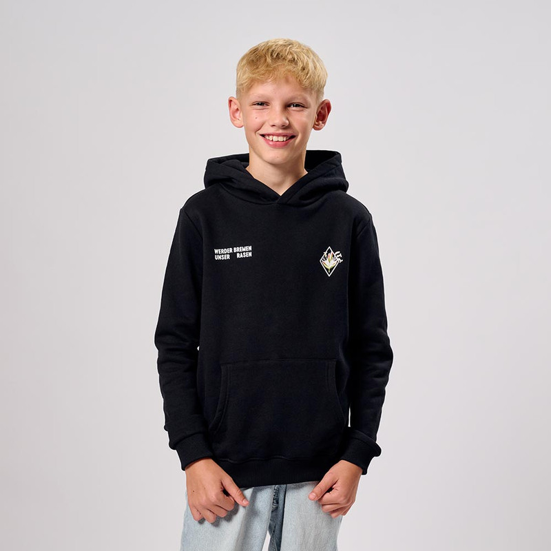 GOTS Teens Hoodie Rasen