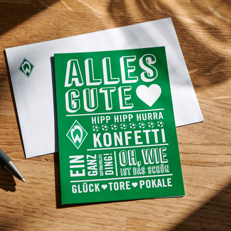 Glückwunschkarte Konfetti