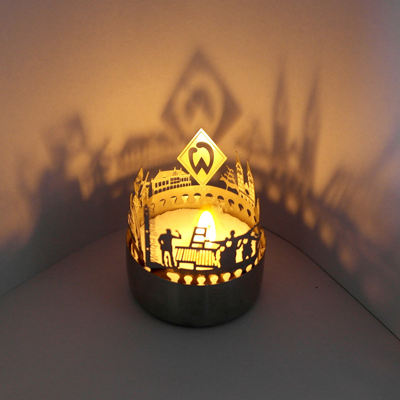 Teelicht-Silhouette Skyline