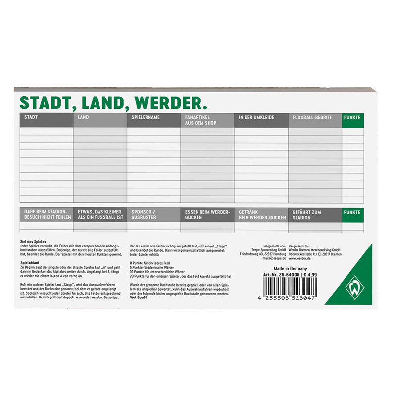 Spiel Stadt, Land, Werder