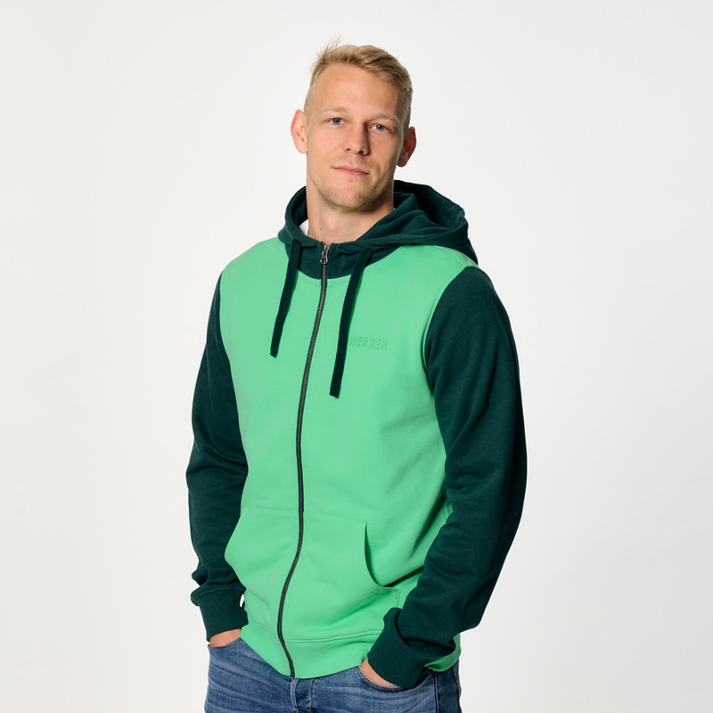 GOTS IC Sweatjacke colorblock