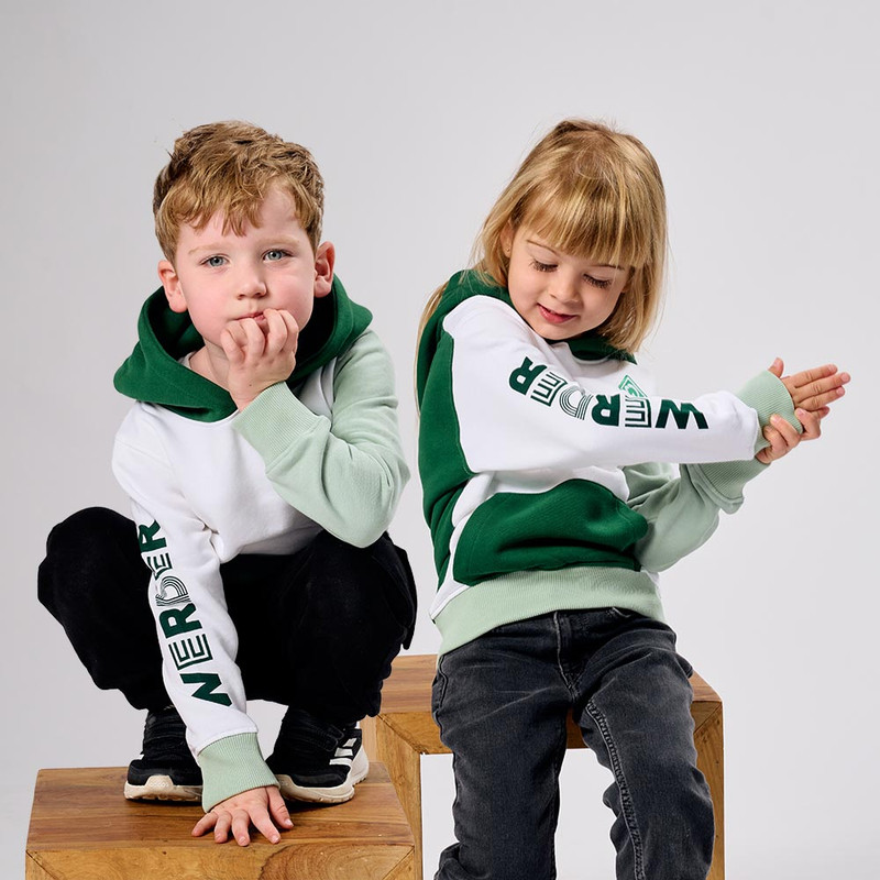 GOTS Kinder Hoodie Raute