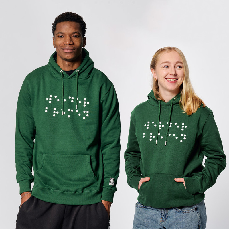 GOTS Hoodie Braille