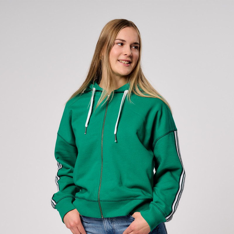 GOTS IC Damen Sweatjacke Grün