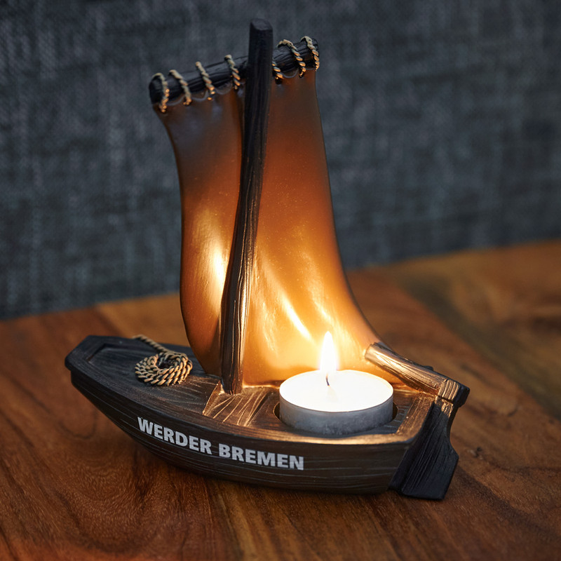 Teelichthalter Torfkahn