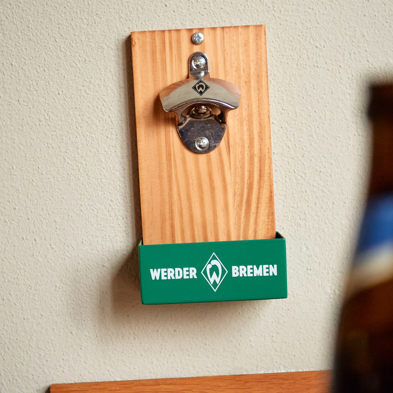 Wandflaschenöffner Holz